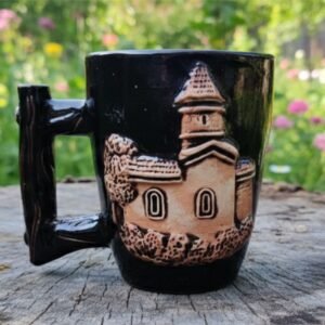 handcrafted-black-ceramic-mug-kish-albanian-church-relief-art