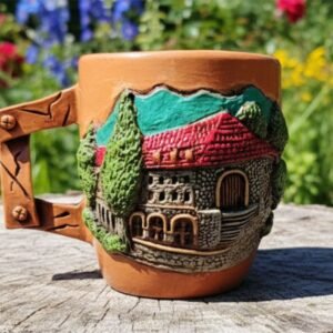 handcrafted-ceramic-mug-sheki-karvansaray-relief-architecture