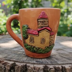 handcrafted-ceramic-mug-kish-albanian-church-relief-art-design