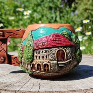 handcrafted-unique-form-ceramic-mug-sheki-karvansaray-relief
