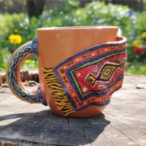 handcrafted-ceramic-mug-traditional-carpet-motifs-national-ornaments